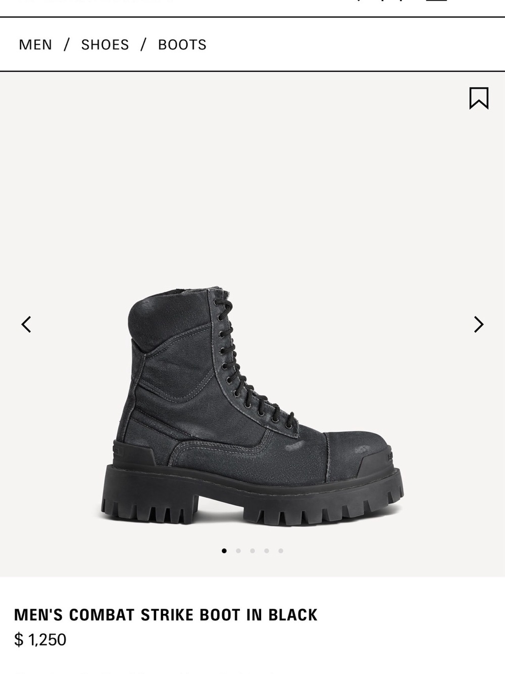 Balenciaga men’s boots size 42